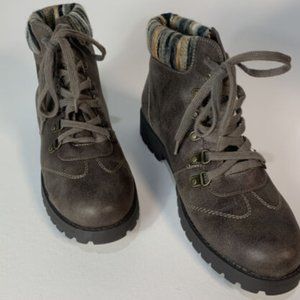 Cliffs By White Mountain Women Brown Lace Up High Top Winter Ankle Boot Size 10
